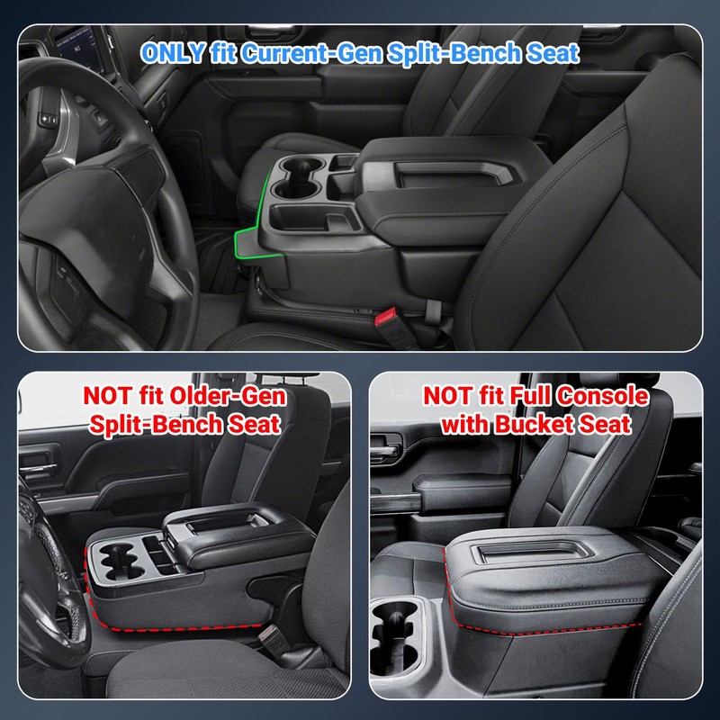 CZmenghe Center Console Hanging Organizer Compatible with 2019-2026 Chevy Silverado