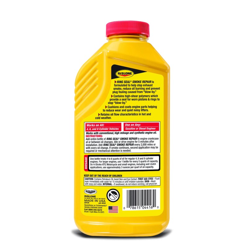 Rislone Ring Seal Smoke Repair Additive, Stops Engine Smoking -