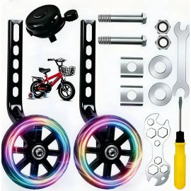 Rueditas para bicicleta ninos Mirrend llantas entrenadoras 12 14 16 18 20 Inches Ajustable negro