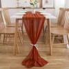 CHUQING Autumn Table Runner, Chiffon Table Runner, 70 x 300