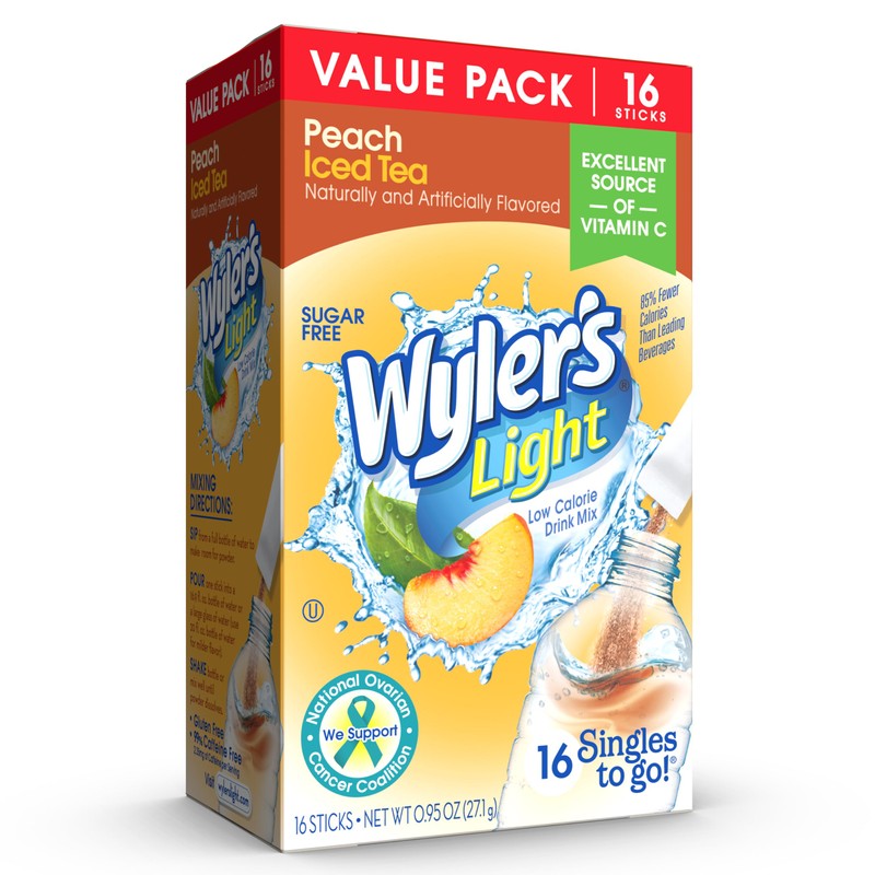 Wyler's Light Singles To Go Powder Packets, Water Drink Mix,