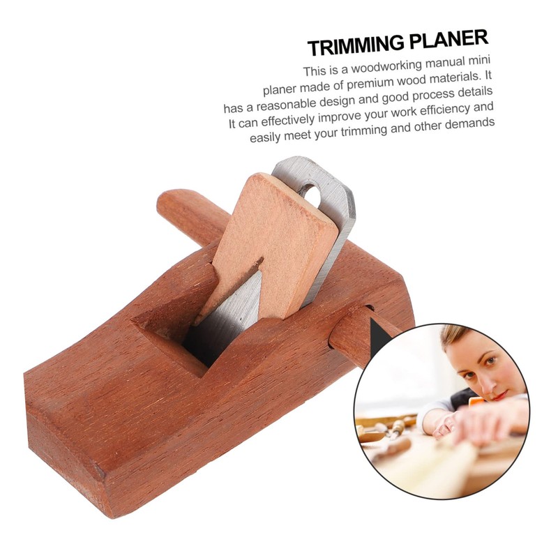 TEHAUX Mini Hand Planer Tool DIY Trimming Plane for Woodworking