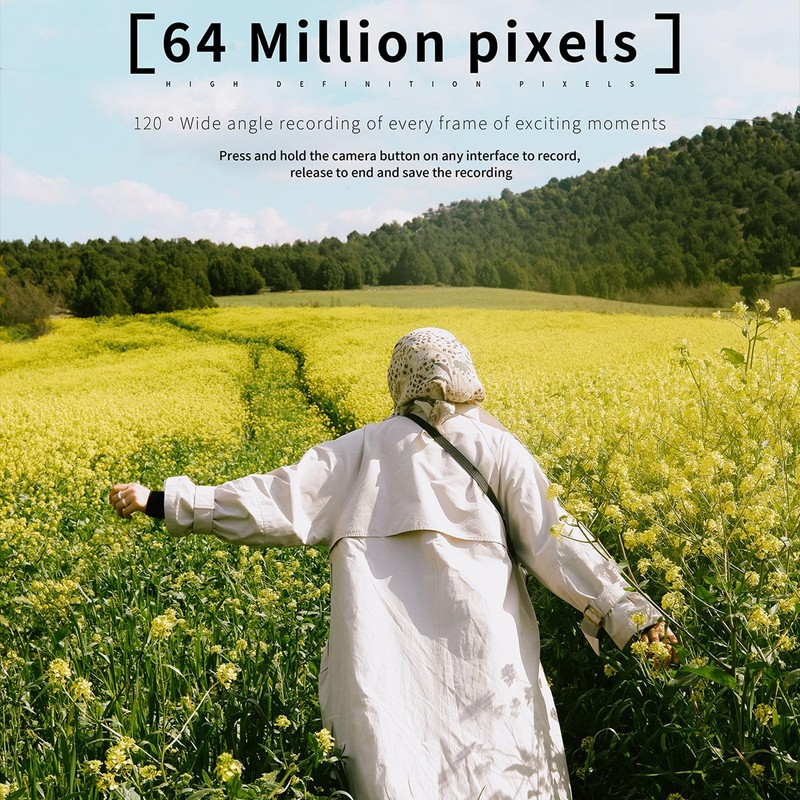 4K Digital Cameras for Photography，4K 64MP/60FPS Video Camera for Vlogging,