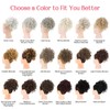 HOOJIH Curly Hair Bun, Messy Bun Hair Piece Elastic Drawstring