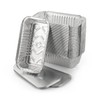 Homeshopa Aluminum Foil Trays Containers with Lids, 100 Pack Large