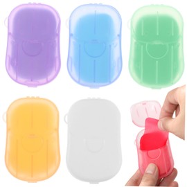 BESPORTBLE 120sheets Convenient Paper Soap Sheets for Travel Camping Soap Portable Sheets Outdoor Accessory