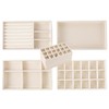 Cecijelry Jewelry Organizer Trays for Drawer, Stackable Velvet 8in Jewelry