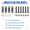 Racewill Trailer Shackle Kit, Tandem Axle Trailer Kit for Double