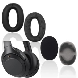 V-MOTA MDR1000X Ear Pads Cover Cushions Compatible with Sony MDR-1000X WH-1000XM2 Headset,(Do Not Fit WH-1000XM3 WH-1000XM4 WH-1000XM5) (1 Pair) (Black)