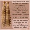 Deep Wave Bulk Hair For Braiding Hair No Weft 20