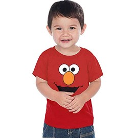 Elmo Face Infant T-Shirt (18 Months) Red