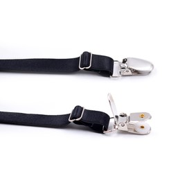 VINAIDA Shirt Stays for Men, Adjustable Elastic Shirt Garter and Shirts Holder Securing Position with Non-slip Locking Clamps for Police Military