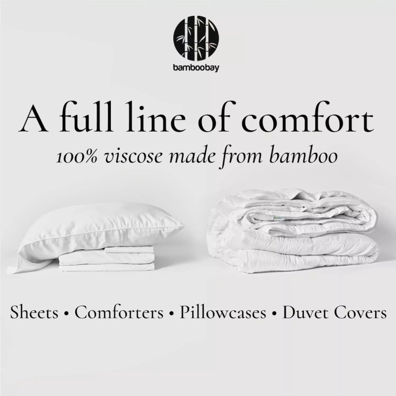 Bamboo Bay 4 Piece Queen Sheet Set - 100% Viscose