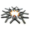 Toolzone 8Pc 65mm (2-1/2") Black Plastic Clamp