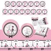 Paris Party Decorations Eiffel Tower Pink Tableware Set Paris Plates