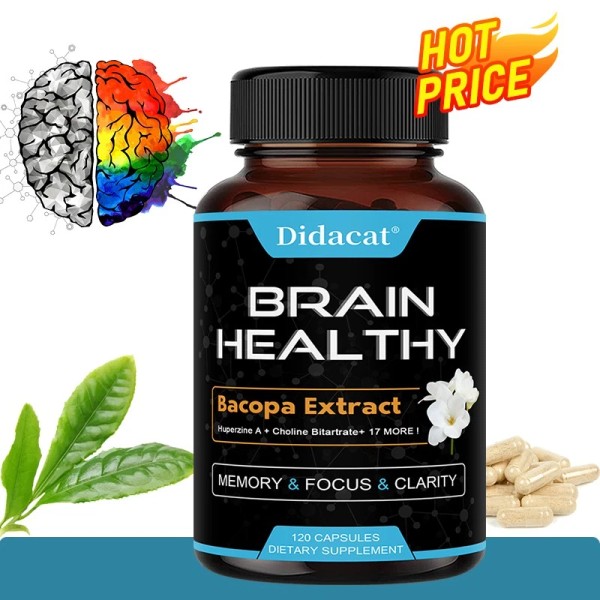 Didacat Bacopa monnieri extract Hrne A+Choline Bitartrate 17 MORE1 capsules-Brain
