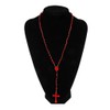 HELYZQ Plastic Rosary Beads Luminous Necklace Catholicism Prayer Religious Jewelry