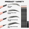 UPIQNG Eyebrow Pencils,5Pcs Black Pull Cord Peel-off Eyebrow Pen Waterproof