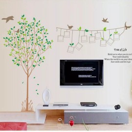 DaraBaby Vinil Decorativo Árbol Grande Porta Retratos Sala Habitación