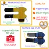 BodyMoves 5 Finger Splints plus 1 pinkie/kid splint (with Blue