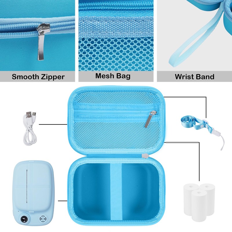 GlobalCrown Hard Storage Case for kids Instant digital camera,Childrens Camera