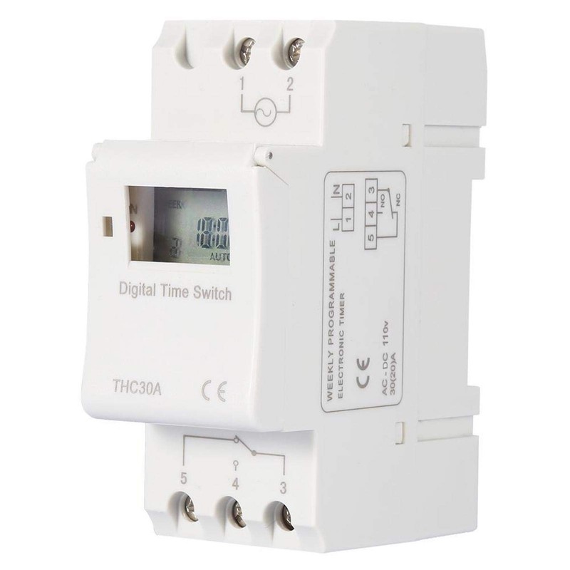YWBL-WH LCD Digital Programmable Timer Switch DIN Rail Time Relay