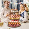 OugeWood Cupcake Stand, 3 Tier Large Cupcake Stand for 50