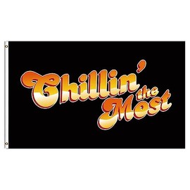 Yerchic Chillin The Most Flag Flag Banner 3 * 5ft for Garage Indoor Room Man Cave Wall Decoration