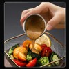 AiFunT 6pcs 2.4 Oz 40ml mini Stainless Steel Condiment Containers