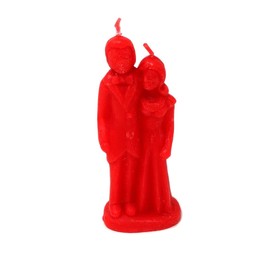 Red Marriage, Bride and Groom Candle, Decorative Ritual Wedding Couple Candle