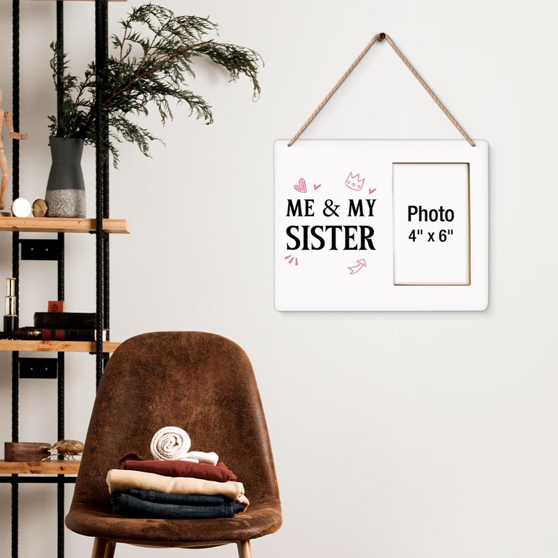 Sisters Photo Frame, Sibling Gifts for Sisters Birthday Shower Baptism