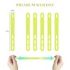 Donruby 30Pcs Silicone Cable Ties - Reusable & Washable with