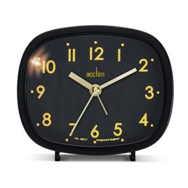 Acctim 15905 Hilda beep alarm clock in Cloverfield (Black)