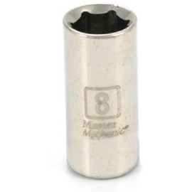 Standard Plumbing Supply 199304 APEX TOOL GROUP-ASIA Master Mechanic 1/4" Drive 6 Point Shallow Socket, 8mm