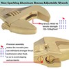 WEDO Non-Sparking Adjustable Wrench 8", Spark-free Safety Spanner, Safty Tool,Beryllium