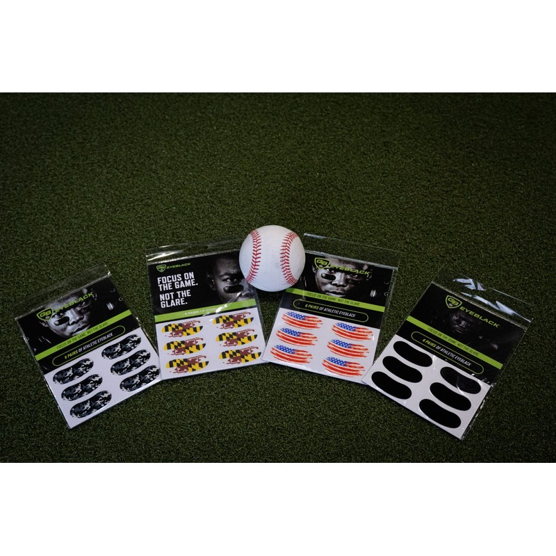 GB Eyeblack - 6 Pairs Peel & Stick Athletic Eyeblack,