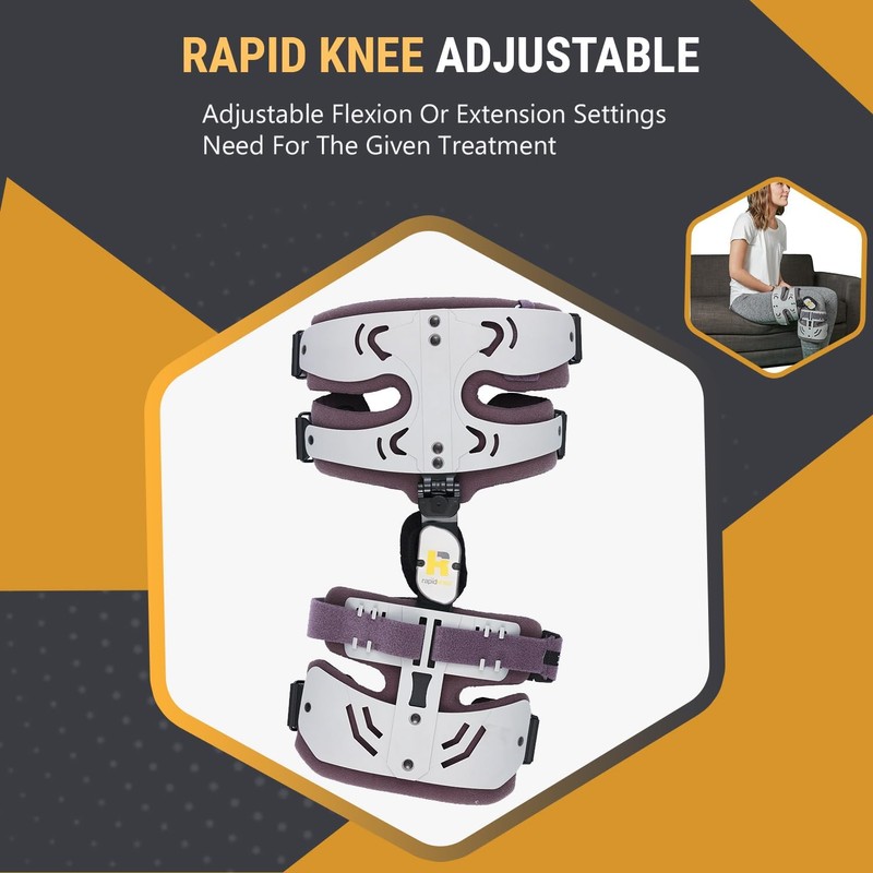 Rapid Knee OA Brace One-Size-Fits-All | Single Upright Hinged |