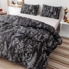 JANZAA Comforter Set Queen Comforter Set,3 PCS Floral Comforter Set