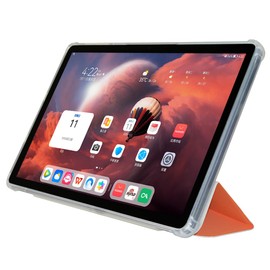 AKNICI Case for TECLAST P50AI Tablet 11 Inch, Ultra Thin PU Leather Soft TPU Back Cover Folding Stand Protective Case with Car Sleep Guard for TECLAST P50AI, Orange