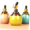 Mikinona 3pcs Refillable Ceramic Essential Oil Bottles with Dropper Travel