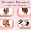 JIRIS Soft Silicone Flexible 2PCS 4.13in Hair Claw Rectangle Bendable
