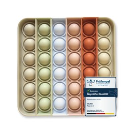 Pop-It Spielzeug Pastellfarben | Wasserfeste Bubble Fidget Toys für Kinder | Sensorik Spielzeug aus hochwertigem Silikon (BPA Frei)