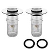 Pack of 2 Sink Plugs for 34-40 mm Drain Drain,