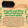 GranNaturals Soft Boar Bristle Slick Back Hair Brush - Hairbrush