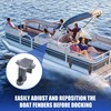 Cendasun Boat Fender Clips,Pontoon Boat Fender Clips for Square Rail,Quick