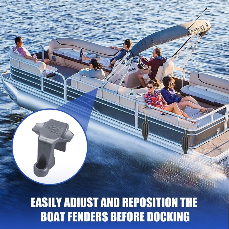 Cendasun Boat Fender Clips,Pontoon Boat Fender Clips for Square Rail,Quick