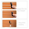 ZGGAZCA 2 Packs Slatwall Hooks J Shape Heavy Duty Hook