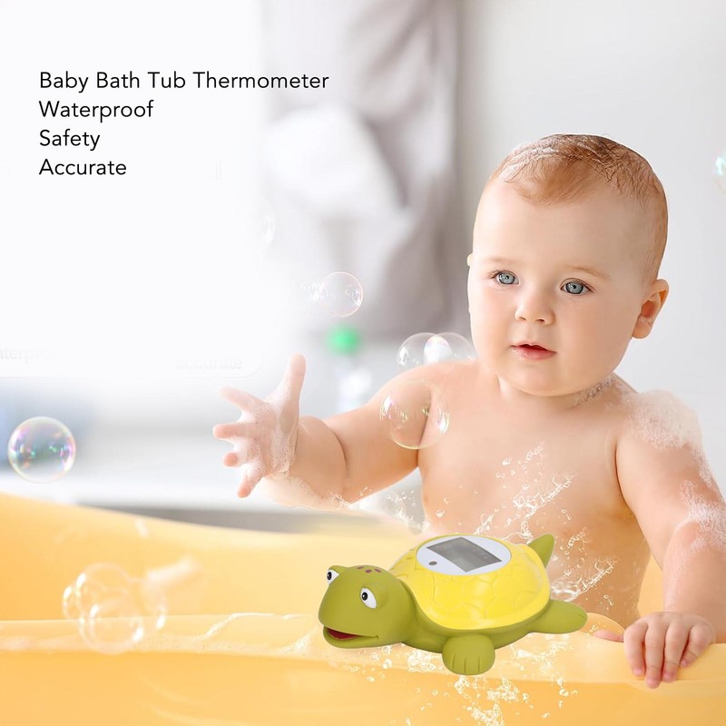 Baby Bath Thermometer Cartoon Animal Shaped IPX7 Waterproof 10‑50 Degrees