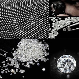 FUN LAVIE 10 PCS Bling Car Vent Trim Strips Rhinestone Car Accessories for Women Interior Automobile Air Conditioner Decorations White