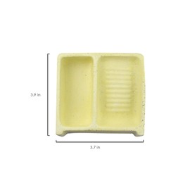 TWEEZER - Lavaderito para Brochas Mini Kawai Mini Lavadero Concreto Limpiador de Brochas Limpiador Brochas Maquillaje (Blanco)